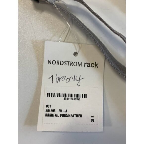 C & C California Women's Wireless Bra Plunge Ribbed Heather Grey 294295 Size 34B - Picture 5 of 10